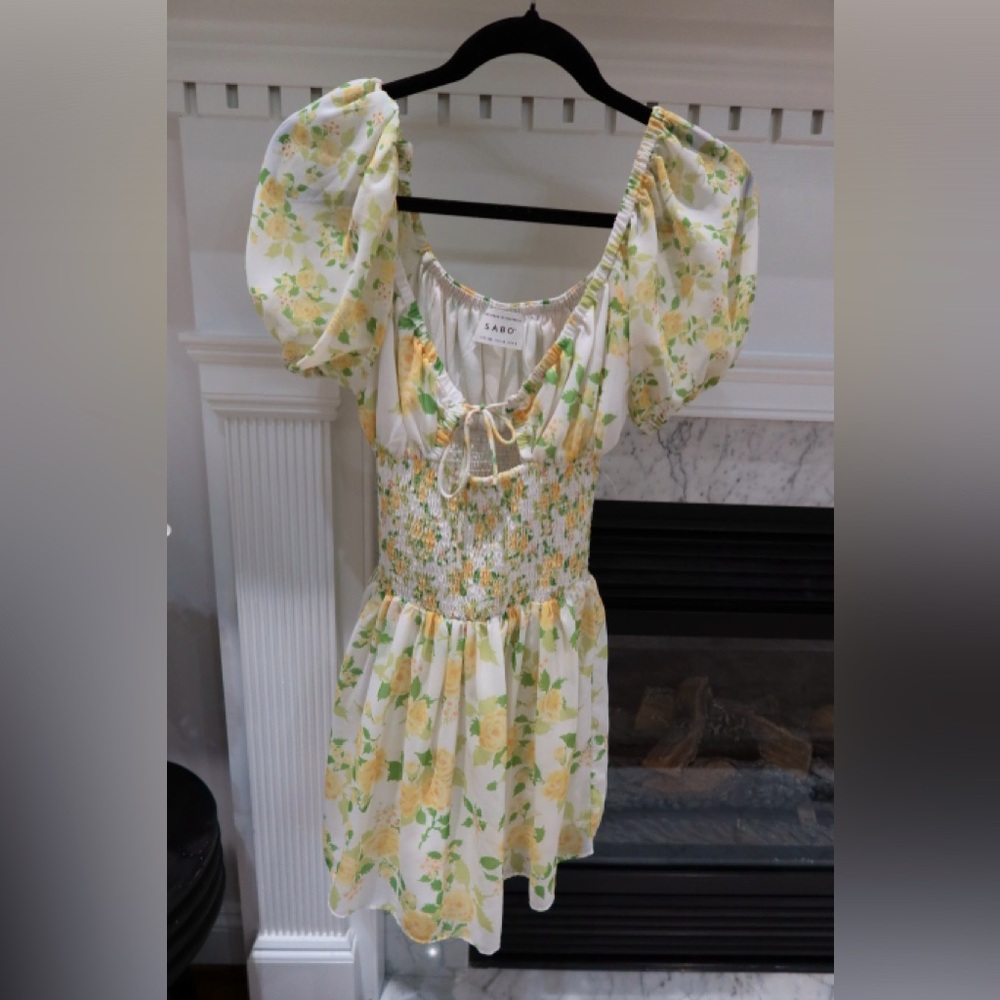 Sabo Skirt, floral mini dress